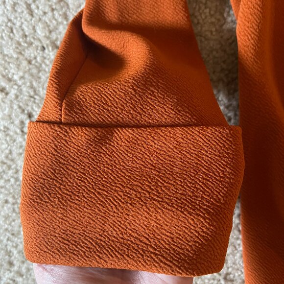 Frenchmauve Melanie Blazer Jacket, Burnt Orange, Size Medium - Picture 3 of 7
